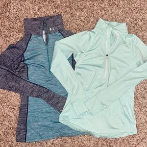 2 small Under Armour Pullover Sweatshirts